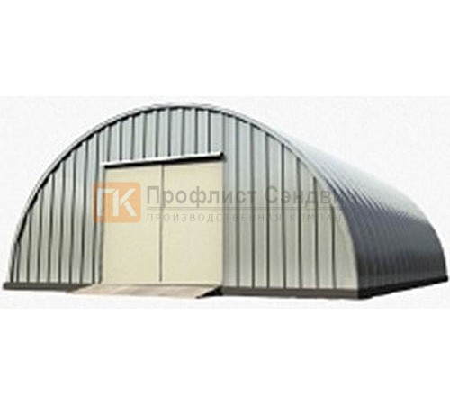 Сборно разборный ангар модель S 12.4x5.3, 4.2x4.2, 1.0