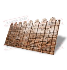 Профнастил фигурный С10 - 0,45 Окрас - Б, Print Elite с пленкой Sand Stone.