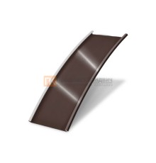Продольно гнутый фальц гладкий 0,5 RAL 8017 Satin