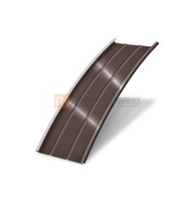 Продольно гнутый фальц профилированный 0,5 RAL 8017 Quarzit lite