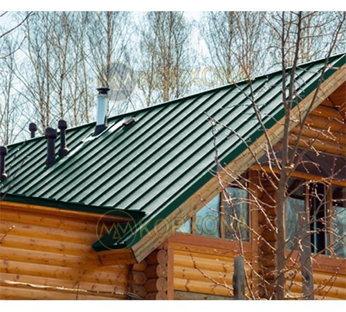 Кликфальц Line 0,45 Полиэстер RAL6005 зеленый мох с пленкой на замках