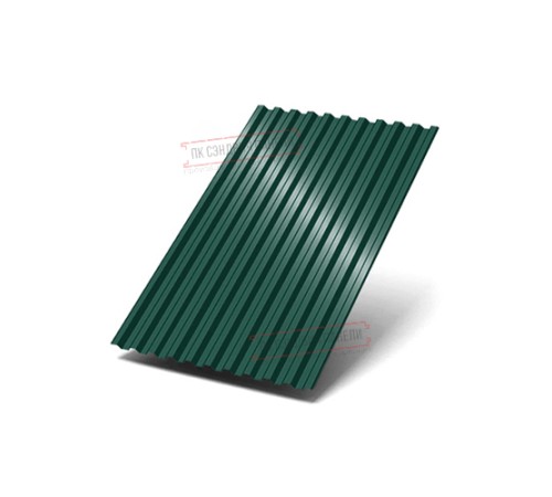 Профилированный лист C21х1000 Призма RAL6005-0.5