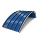 Сэндвич-панели арочные с минеральной ватой, ширина 1000 мм, толщина 30 мм, 0.5/0.5, RAL5005