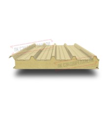 Сэндвич панели кровельные с пенополиизоциануратом, ширина 1200 мм, толщина 200 мм, 0.5/0.5, RAL 1014
