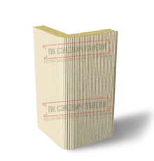 Угловая сэндвич-панель вертикальная из пенополиизоцианурата, 0.5/0.5, ширина 1200 мм, толщина 10 мм, RAL1015