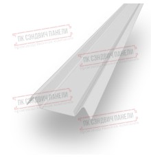 Декоративная планка М - 60х20, двухсторонний ПЭ, Ral 9003 - 0,45мм