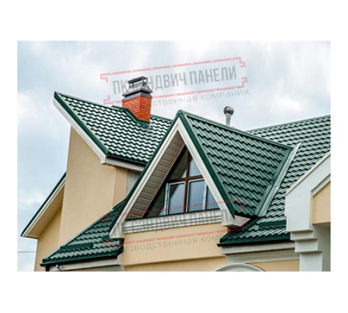 Планка ендовы верхняя 76х76х2000 Полиэстер Ral6005-0.4