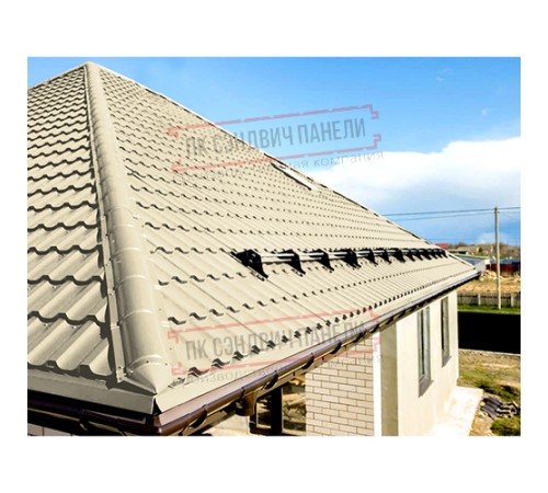 Планка конька круглого R110х2000 ПЭ-1015-0.5