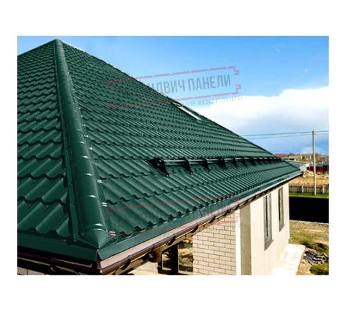 Планка конька круглого R110х2000 Viking E-6005-0.5