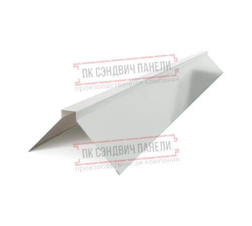 Планка конька плоского 150х150х2000 ПЭ-7035-0.5