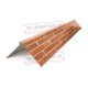 Планка конька плоского 150х150х2000 ECOSTEEL-Кирпич-0.5
