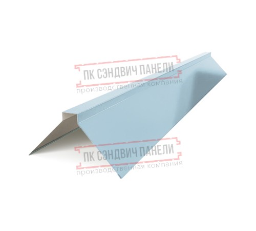 Планка конька плоского 120х120х2000 ПРМ-Met.Blue-0.5
