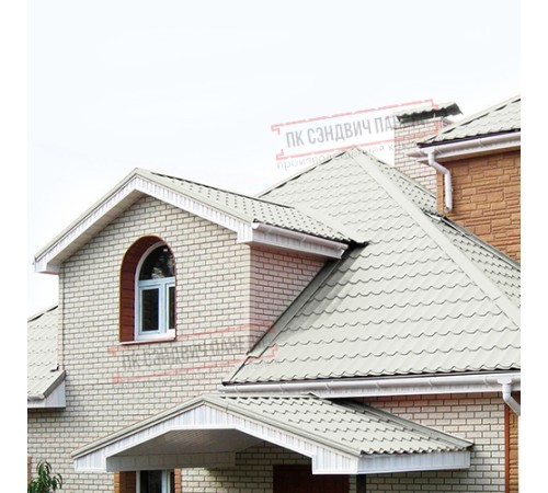 Планка примыкания нижняя 250х122х2000 ПЭ-9002-0.5