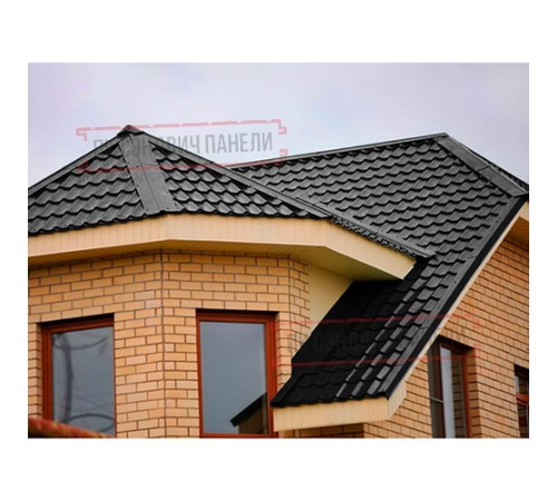 Планка примыкания верхняя 250х147х2000 Viking-9005-0.45