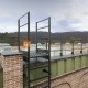 Вертикальная пожарная лестница П1-1 с площ. 800х800 ОЦ L=7700мм