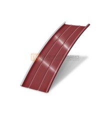 Продольно гнутый фальц профилированный 0,5 RAL 3011 Satin