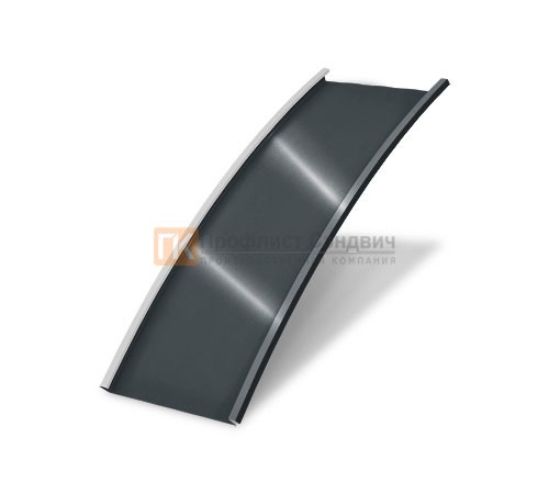 Продольно гнутый фальц гладкий 0,5 RAL 7016 Стальной бархат