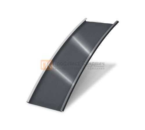 Продольно гнутый фальц гладкий 0,5 RAL 7024 Стальной бархат