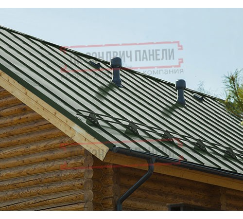 Фальц двойной стоячий Line 0,5 GreenCoat PuRALBT, matt RR11 темно-зеленый с пленкой на замках