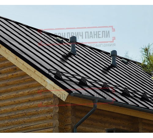 Фальц двойной стоячий Line 0,5 PurPro Matt 275 RAL9005 черный с пленкой на замках
