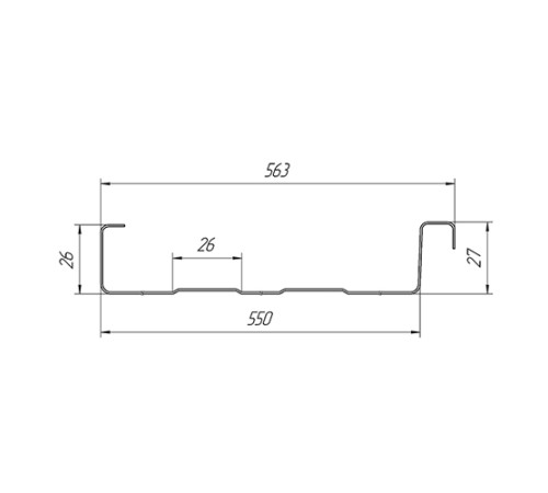 Фальц двойной стоячий Line 0,5 Rooftop Matte RAL9005 черный с пленкой на замках