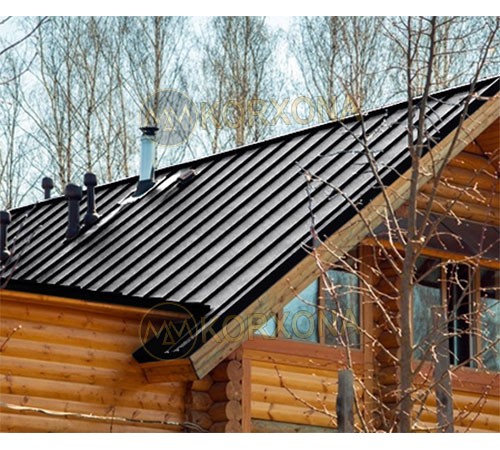 Кликфальц Line 0,5 PurPro Мatt 275 с пленкой RAL9005 черный