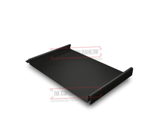 Кликфальц GL 0,5 Velur RAL9005 черный с пленкой на замках