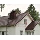 Кликфальц 0,45 Drap RAL8017 шоколад с пленкой на замках