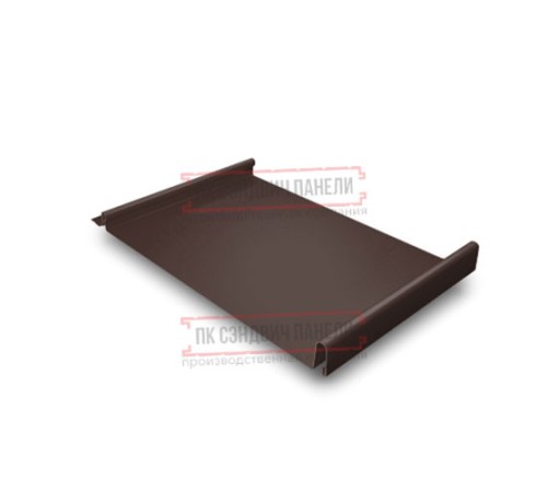 Кликфальц GL 0,5 Rooftop Matte RAL8017 шоколад с пленкой