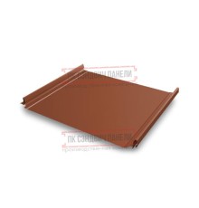 Кликфальц Pro 0,45 Полиэстер RAL8004 терракота с пленкой на замках