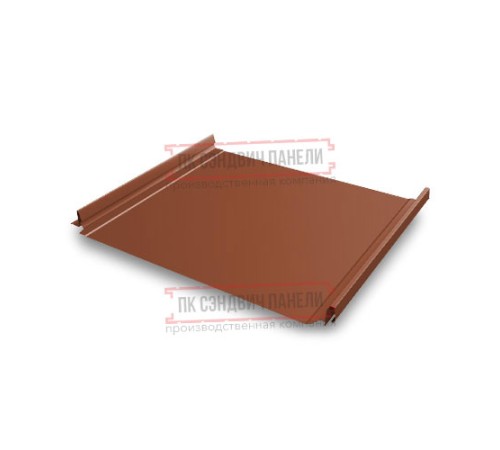 Кликфальц Pro 0,45 Drap RAL8004 терракота с пленкой на замках