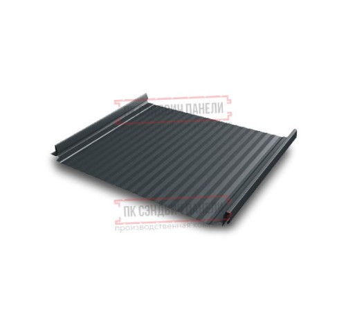 Кликфальц Pro Gofr 0,45 Drap ST RAL7016 антрацитово-серый с пленкой на замках