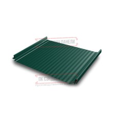Кликфальц Pro Gofr 0,5 Quarzit RAL6005 зеленый мох с пленкой на замках