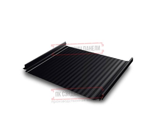 Кликфальц Pro Gofr 0,5 PurLite Matt RAL9005 черный