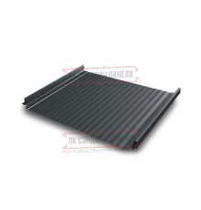 Кликфальц Pro Gofr 0,5 Quarzit PRO Matt с пленкой RAL7016 антрацитово-серый с пленкой
