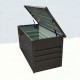 Ящик для хранения «Box metal» 1,32х0,61 м, толщина стали: 0,4 в пазах 0,6