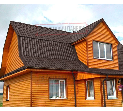 Металлочерепица классик плюс RR887 GreenCoat Pural-0.5