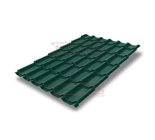 Металлочерепица Классик RAL6005 Quarzit lite-0,5