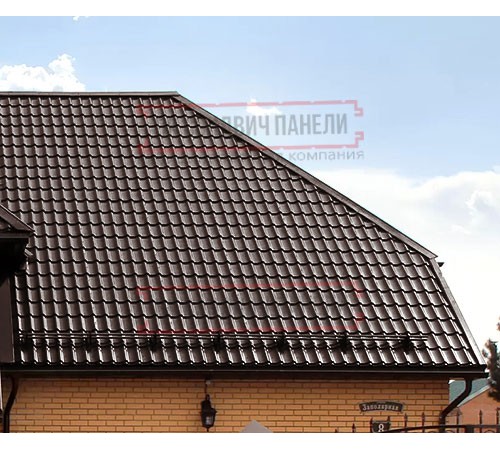Металлочерепица Классик RAL8017 Satin Мatt-0,5