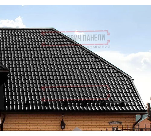 Металлочерепица Классик RAL9005 Rooftop Matte-0,5