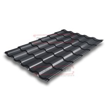 Металлочерепица Кредо RAL7024 Satin Мatt-0,5