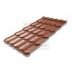 Металлочерепица Квинта плюс RAL8004 Drap-0.45