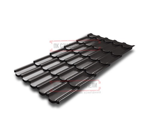 Металлочерепица Квинта плюс 3D RR32 Quarzit lite-0,5