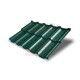 Металлочерепица модульная Квинта Uno 3D RAL6005 Quarzit-0,5