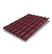 Металлочерепица Модерн RAL3005 Drap-0,45