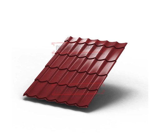 Металлочерепица Ламонтерра RAL3011 Norman-0.5