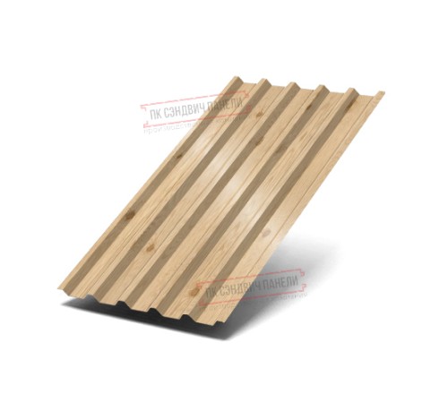 Профилированный лист С44-1000 ECOSTEEL_MA-Сосна-0.5