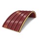 Сэндвич-панели арочные с пенополиизоциануратом, ширина 1200 мм, толщина 80 мм, 0.5/0.5, RAL3011