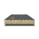 Сэндвич панели без замков с минеральной ватой, ширина 1200 мм, толщина 100 мм, 0.5/0.5, RAL7024