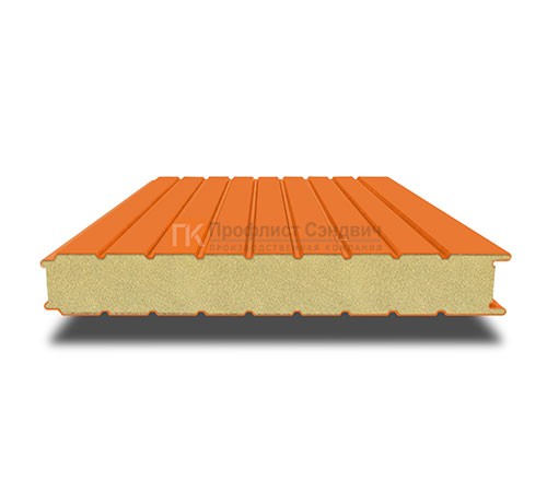 Сэндвич-панель для холодильных камер с пенополиизоциануратом, ширина 1000 мм, толщина 80 мм, 0.5/0.5, RAL2004